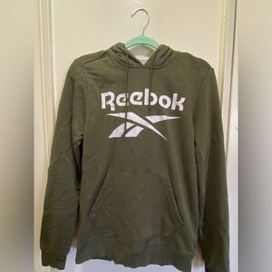 Reebok Army Green logo hoodie